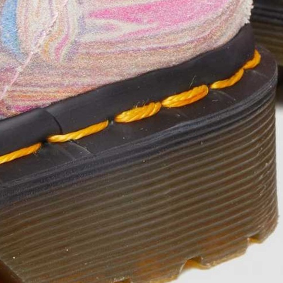 Dr. Martens Multicolor Pascal 1460 Boots in Pink and Orange Swirl Wiener Size 7 - Picture 9 of 11